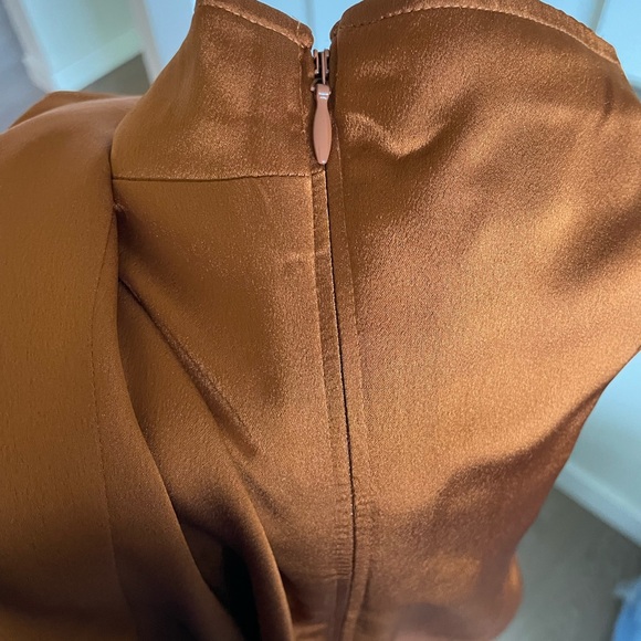 🍂✨Abercrombie & Fitch Burnt Satin Midi Slip Dress - XS ✨🍂 - Picture 9 of 9